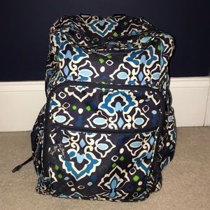 Vera Bradley Lighten Up Large Backpack- ink blue
